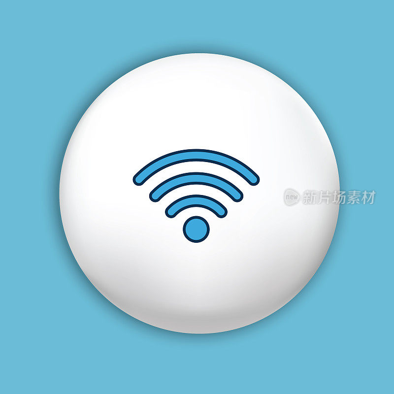 网页用户界面图标在细线风格- Wifi